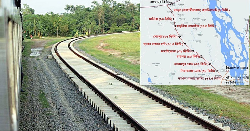 বগুড়া সিরাজগঞ্জ রেলপথে আশার আলো