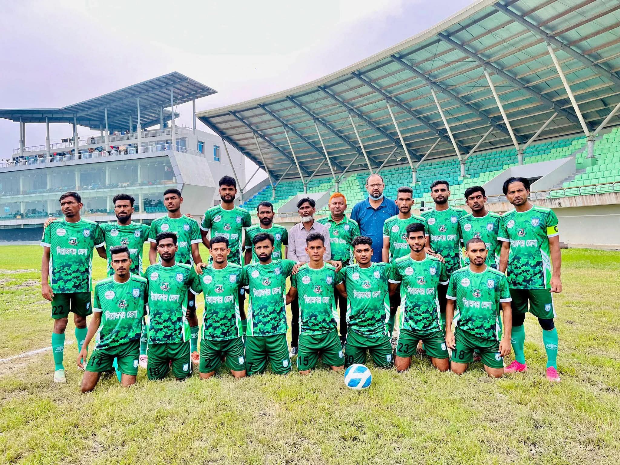 সিরাজগঞ্জ ও শেরপুর জেলা দলের ম্যাচ গোলশূন্য