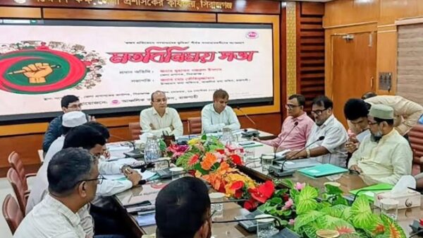 গুজব বিরোধী সভা সিরাজগঞ্জ