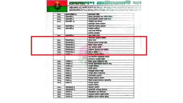 বিএনপির ভুয়া তালিকা ফেসবুকে