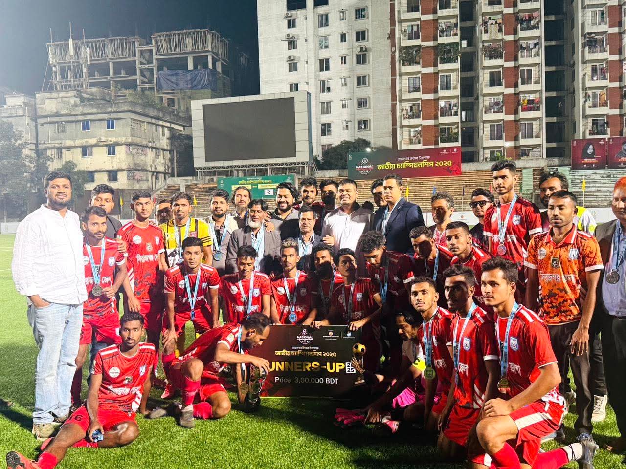 জাতীয় চ্যাম্পিয়নশিপ ফুটবলে রানার্স-আপ সিরাজগঞ্জ