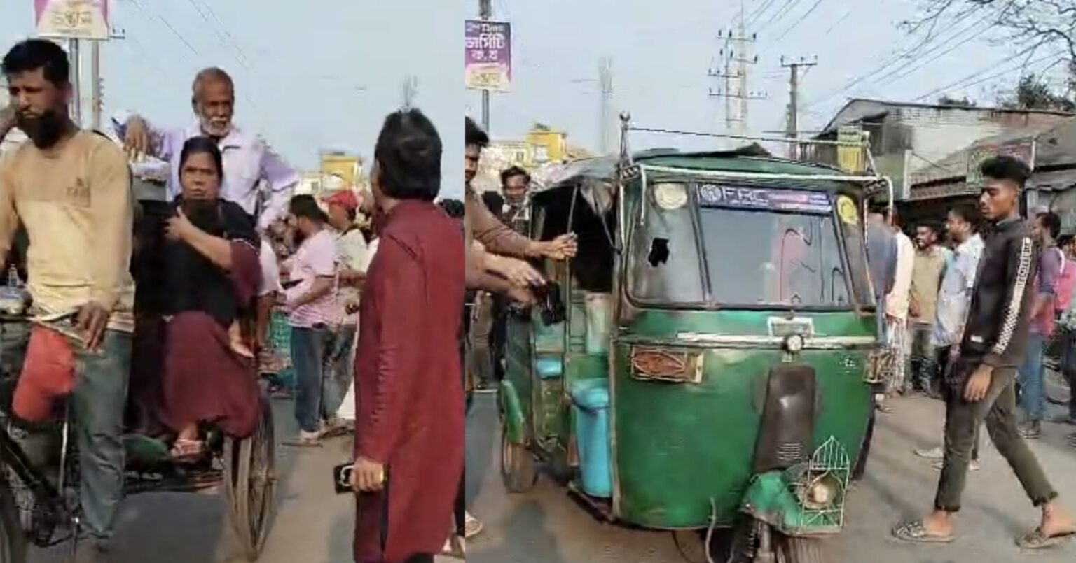 সিরাজগঞ্জে সিএনজি স্টেশন নিয়ে ট্রাক শ্রমিক ও চালকদের সংঘর্ষ, কয়েকজন আহত