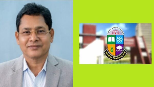 জাতীয় বিশ্ববিদ্যালয়ের উপ-উপাচার্য (প্রো-ভিসি) হলেন ঢাকা বিশ্ববিদ্যালয়ের (ঢাবি) অধ্যাপক ড. মোহাম্মদ আলী জিন্নাহ